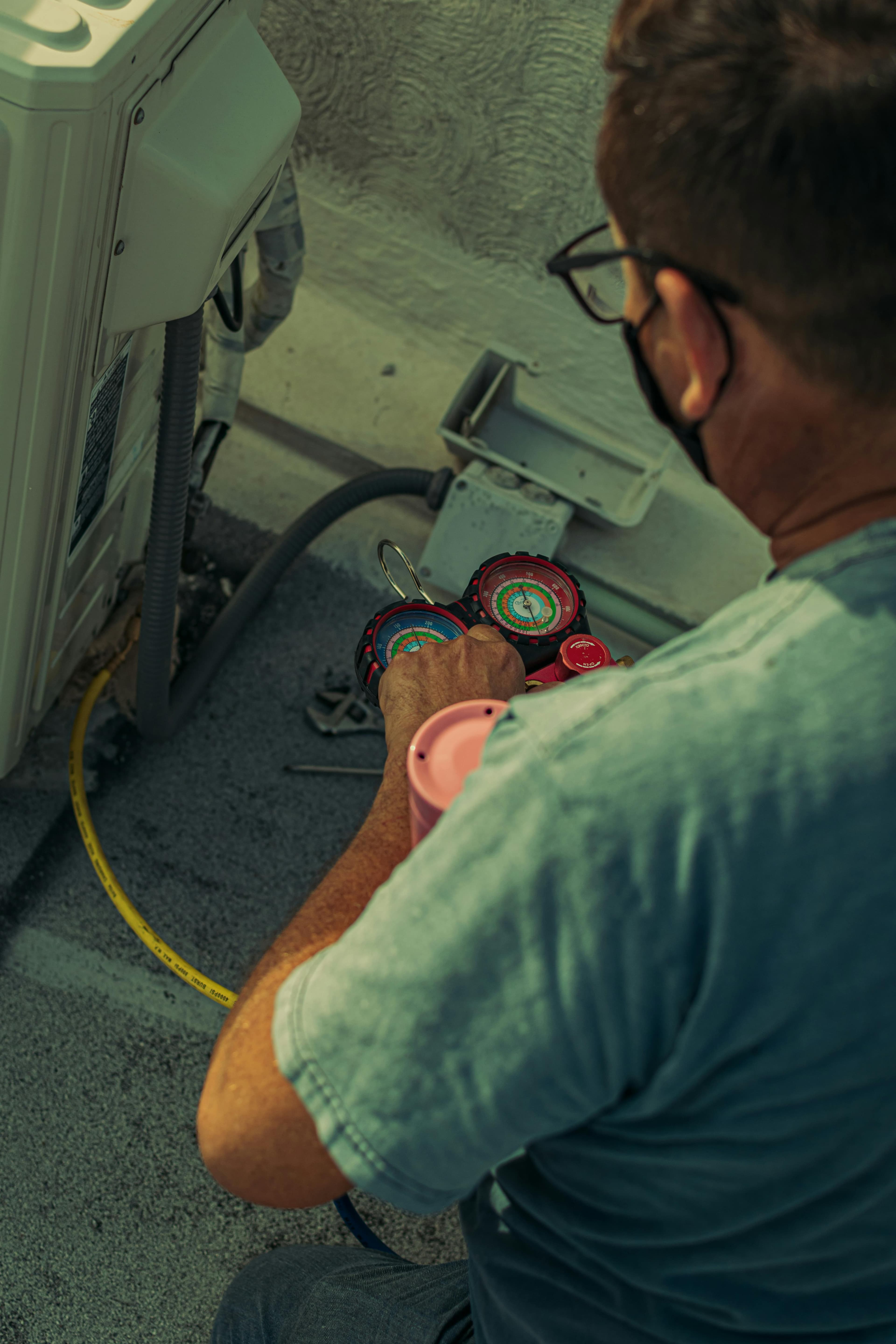 Lead technician on the job